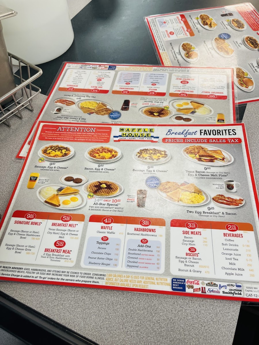 Waffle House Photo Menu 6