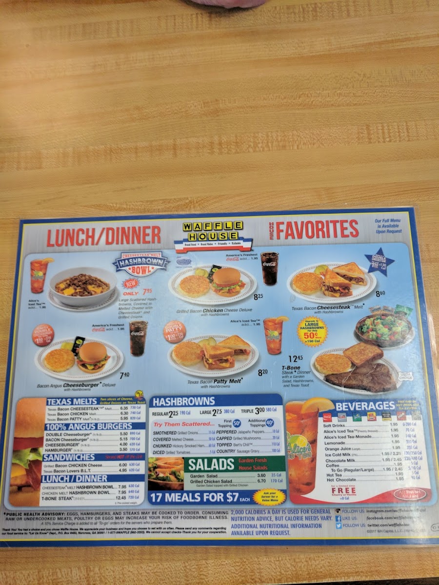 Waffle House Photo Menu 8