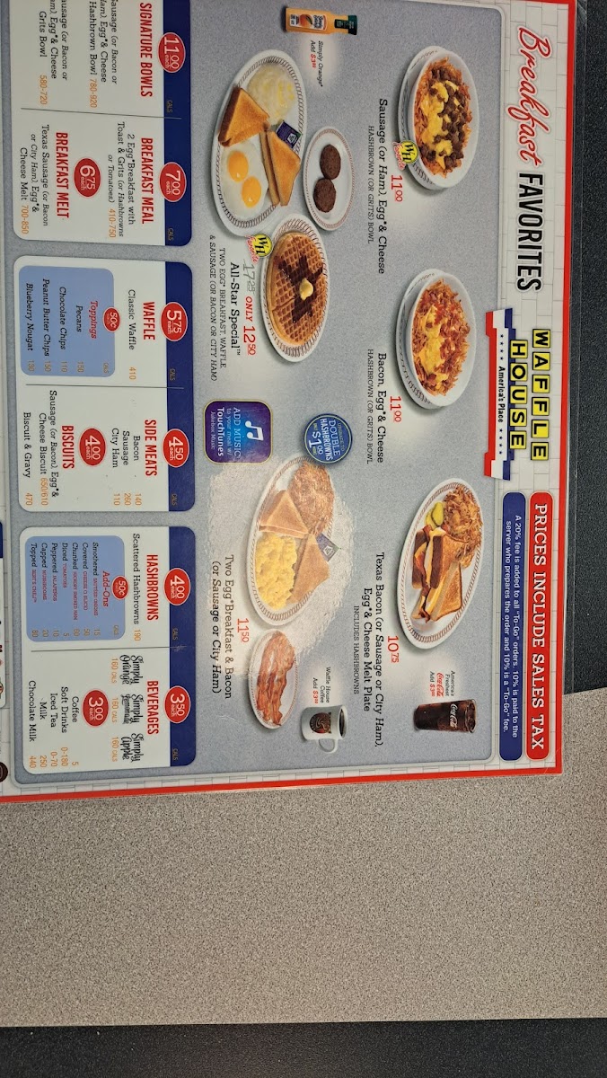 Waffle House Photo Menu 9