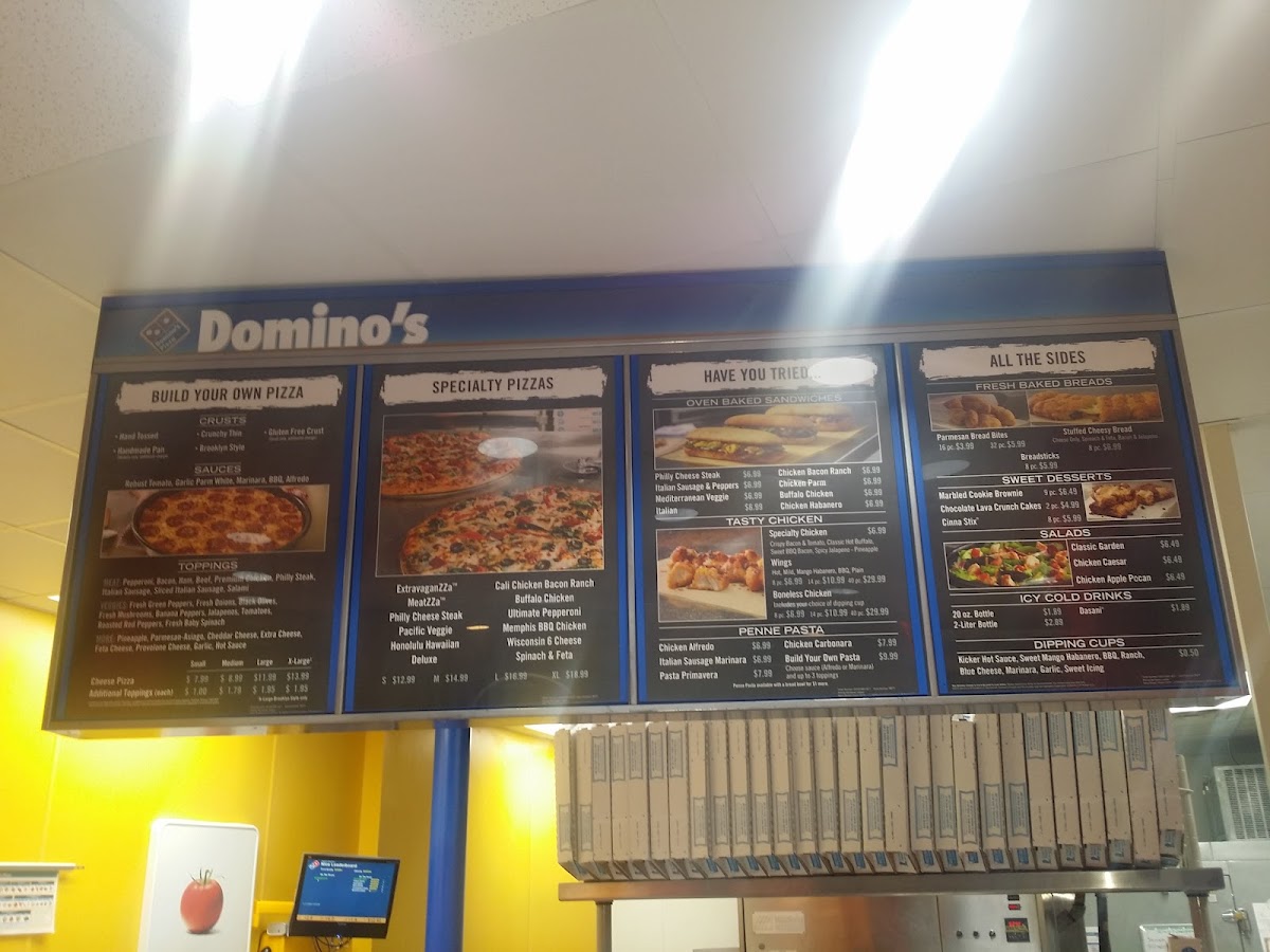 Domino's Pizza Photo Menu 1