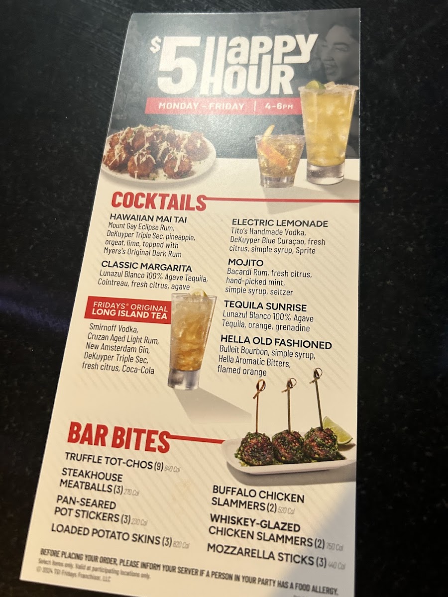 TGI Fridays Photo Menu 2
