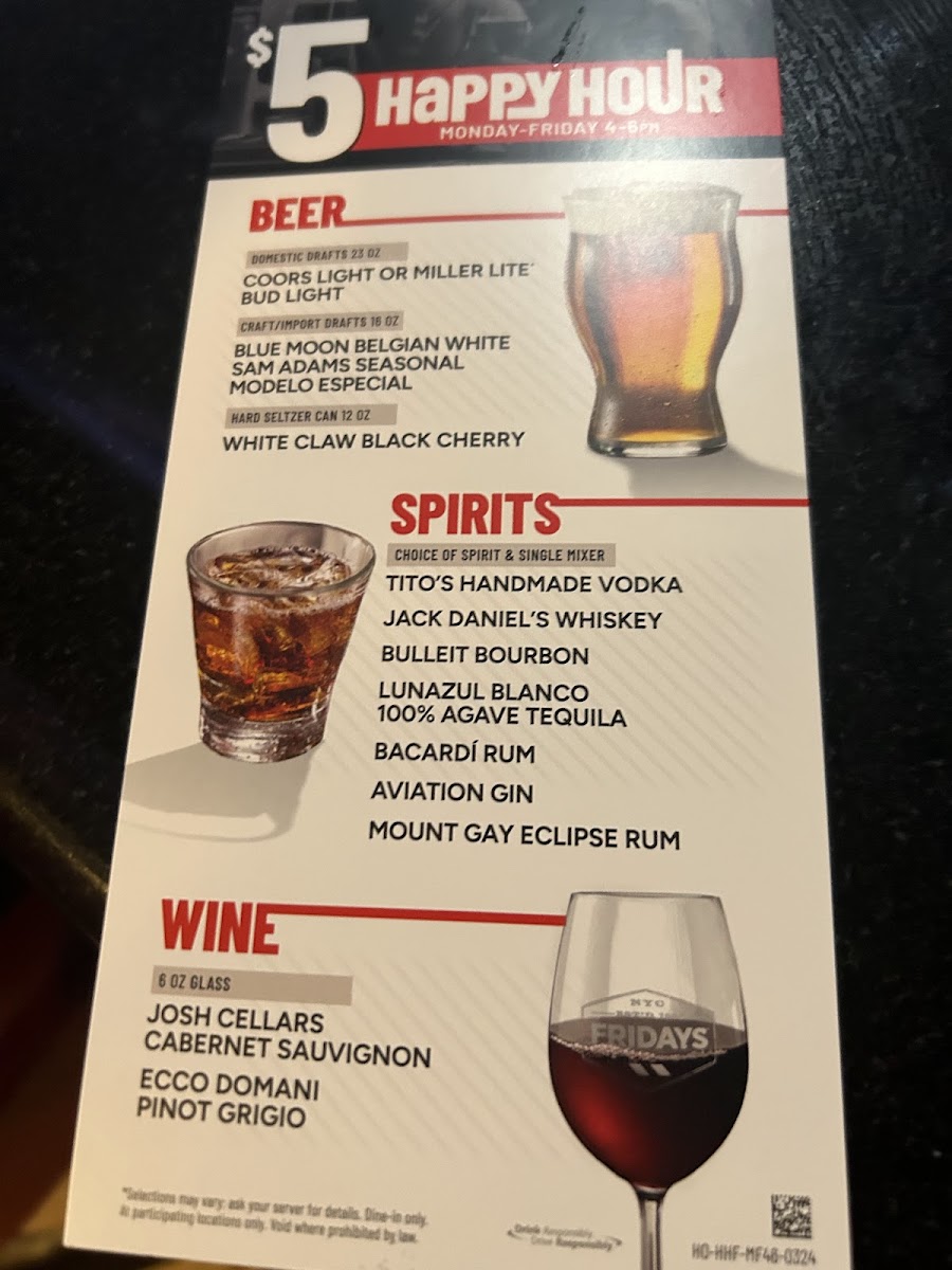 TGI Fridays Photo Menu 3