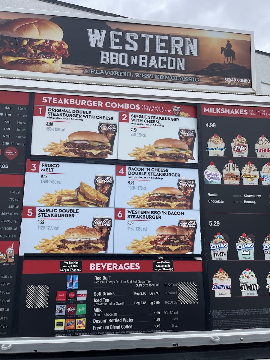Steak 'n Shake Photo Menu 1