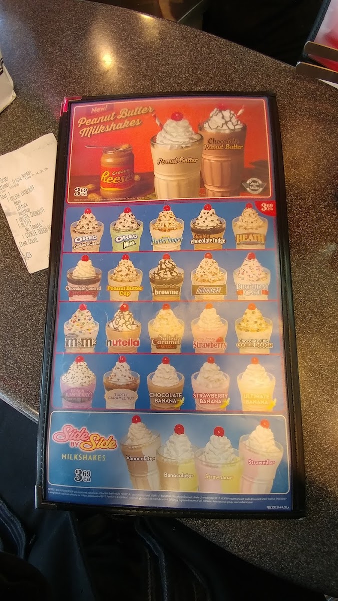 Steak 'n Shake Photo Menu 2