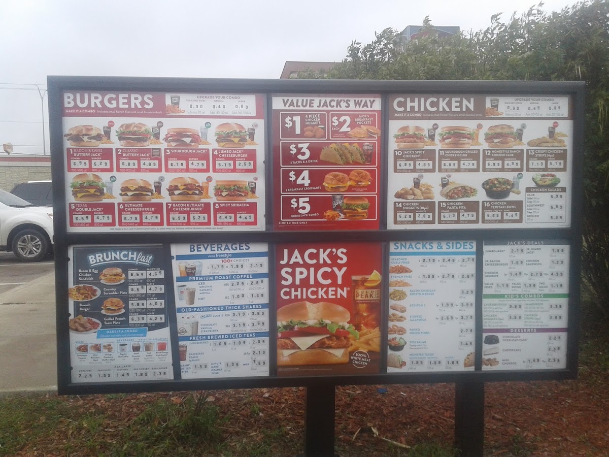 Jack in the Box Photo Menu 1