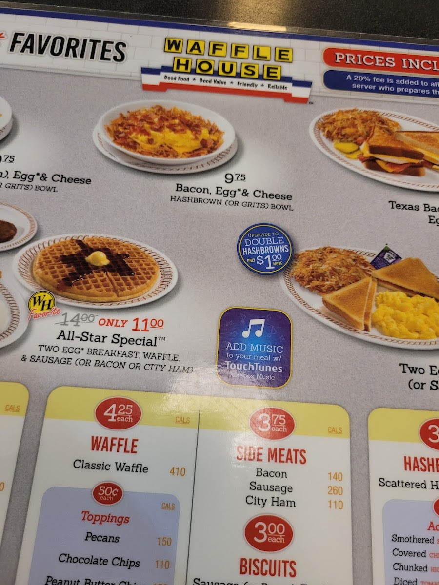 Waffle House Photo Menu 3