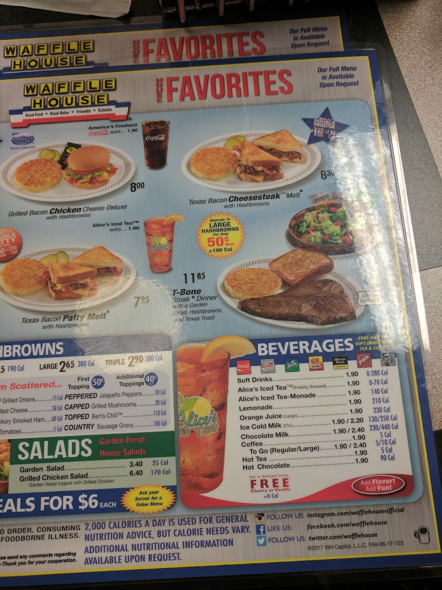 Waffle House Photo Menu 5