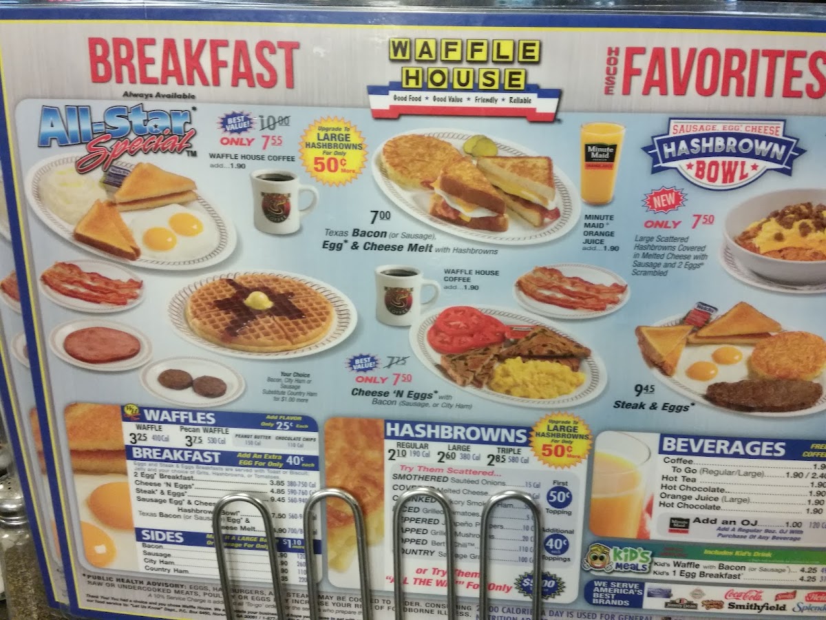 Waffle House Photo Menu 8