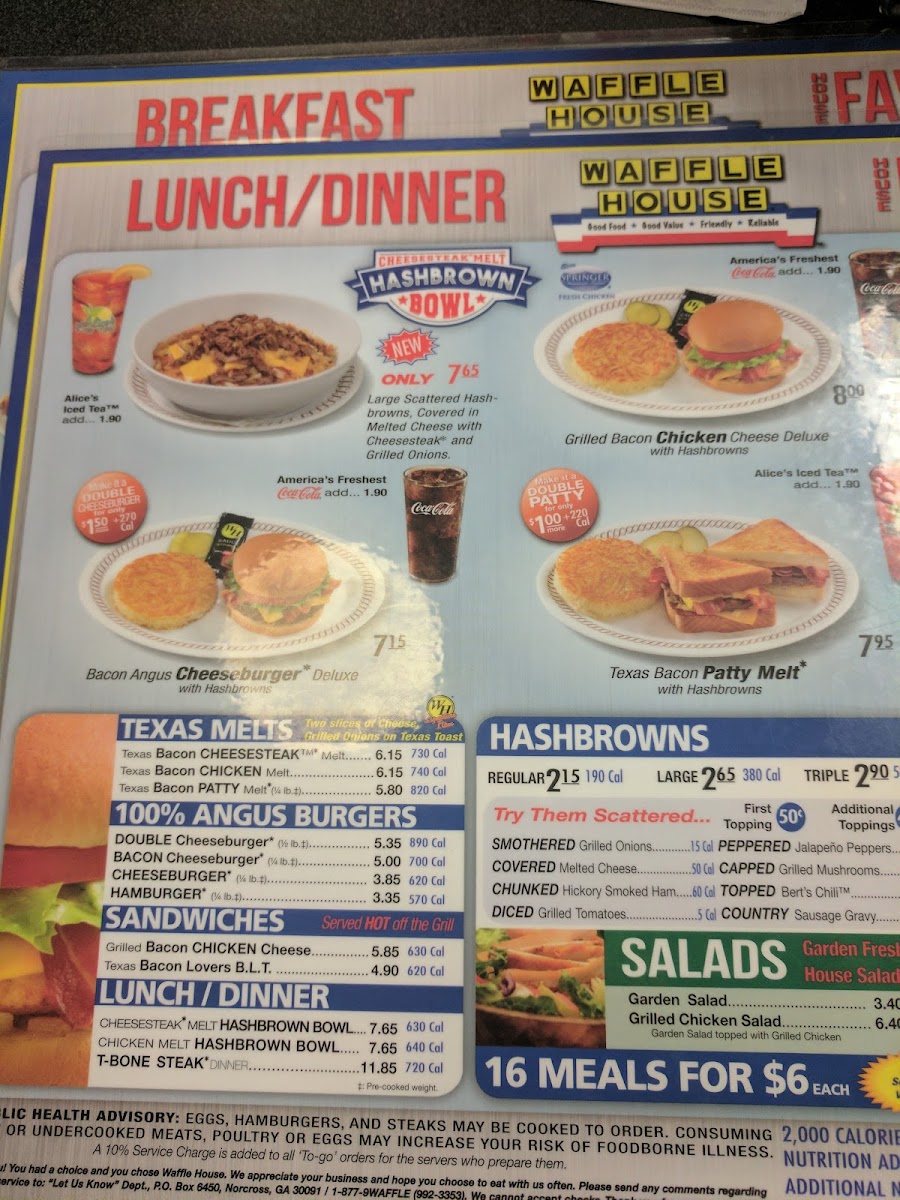 Waffle House Photo Menu 9