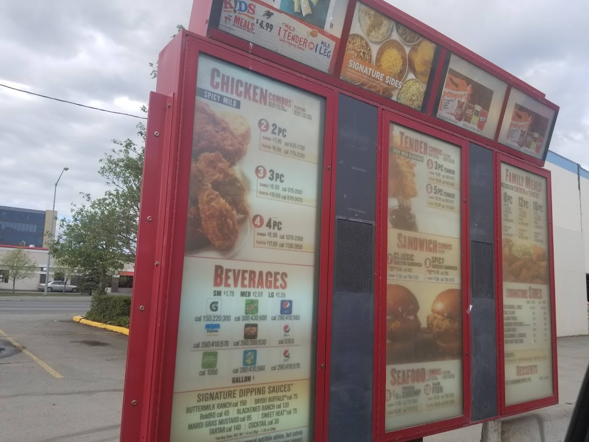 Popeyes Louisiana Kitchen Photo Menu 3
