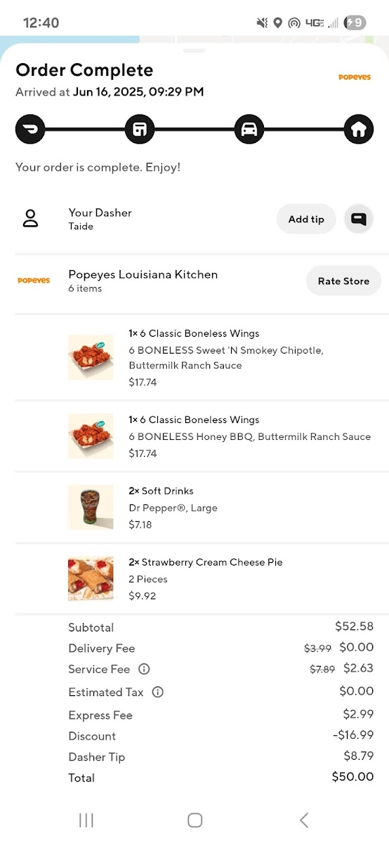 Popeyes Louisiana Kitchen Photo Menu 5