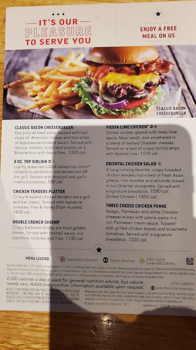 Applebee's Grill + Bar Photo Menu 1