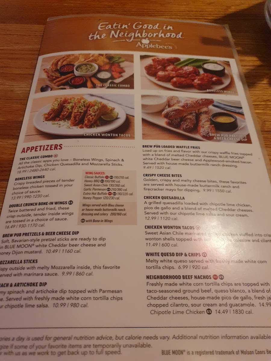 Applebee's Grill + Bar Photo Menu 2