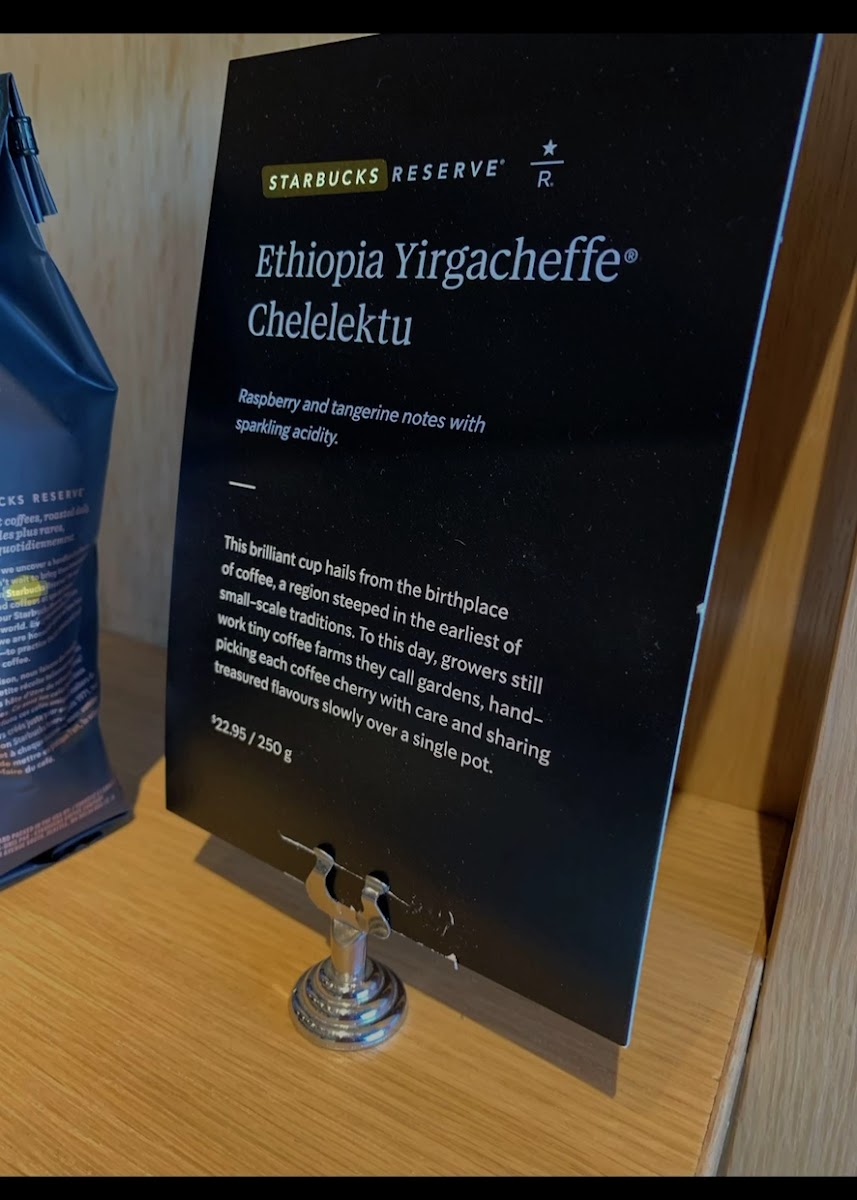 Starbucks Photo Menu 1
