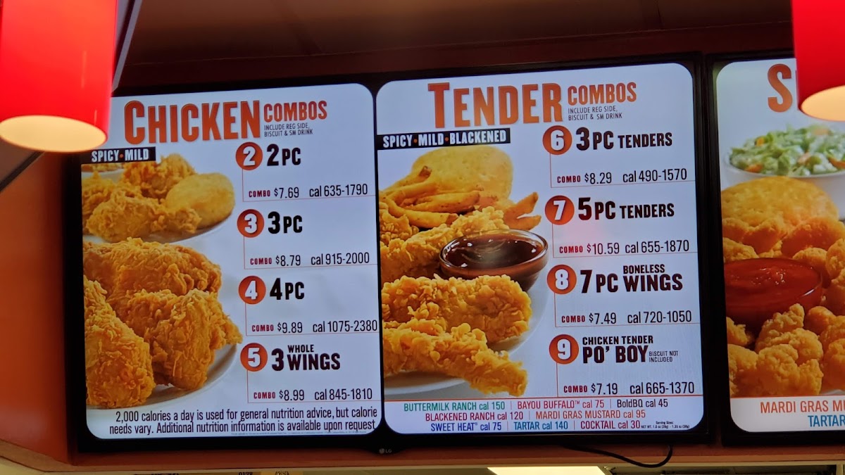 Popeyes Louisiana Kitchen Photo Menu 6