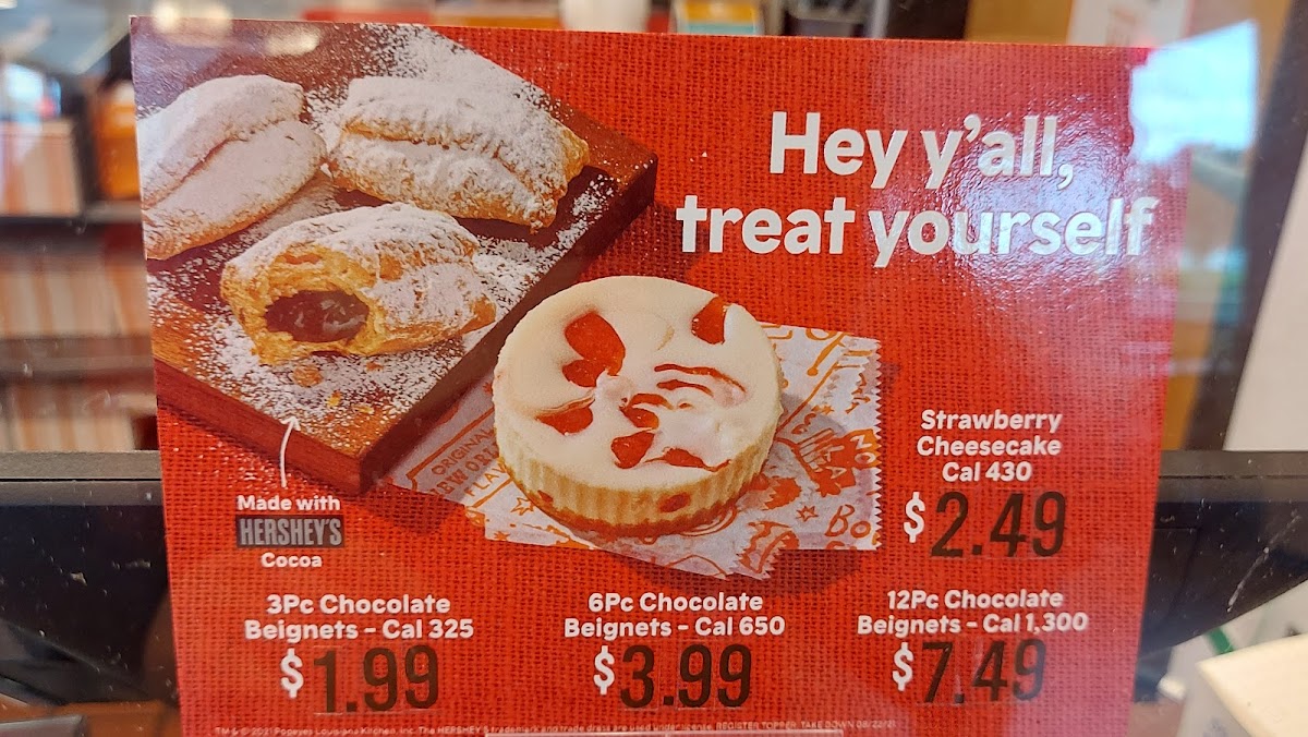 Popeyes Louisiana Kitchen Photo Menu 8