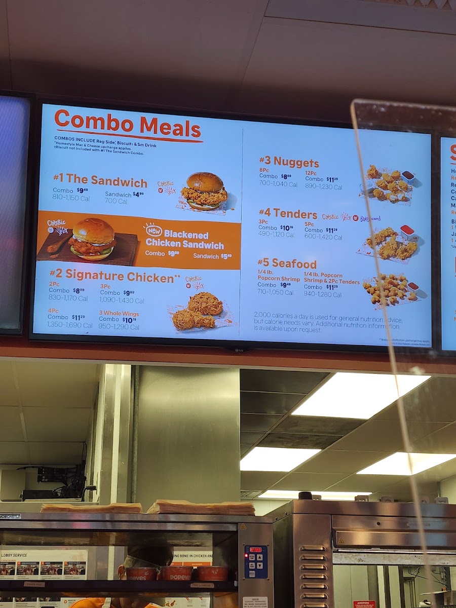 Popeyes Louisiana Kitchen Photo Menu 9