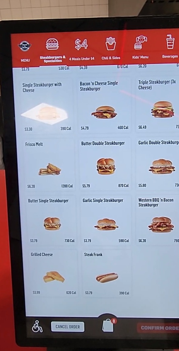 Steak 'n Shake Photo Menu 2