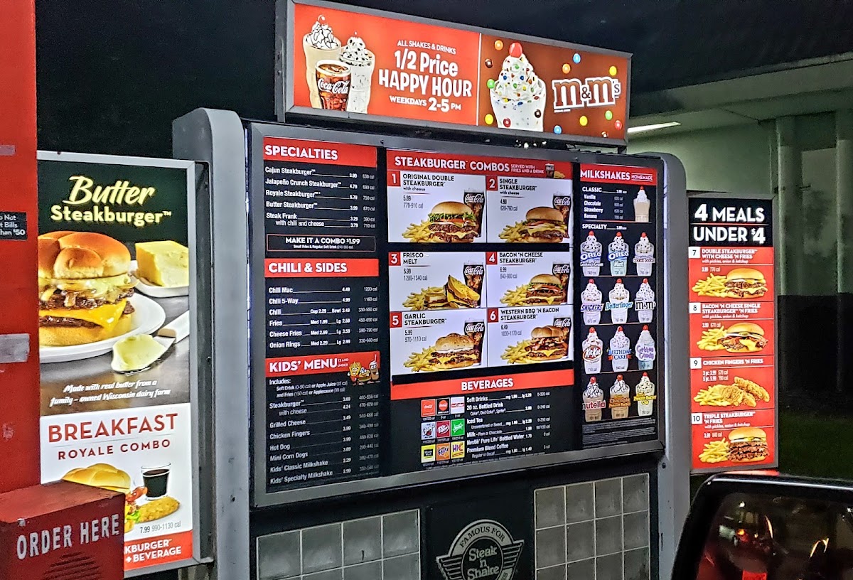 Steak 'n Shake Photo Menu 3