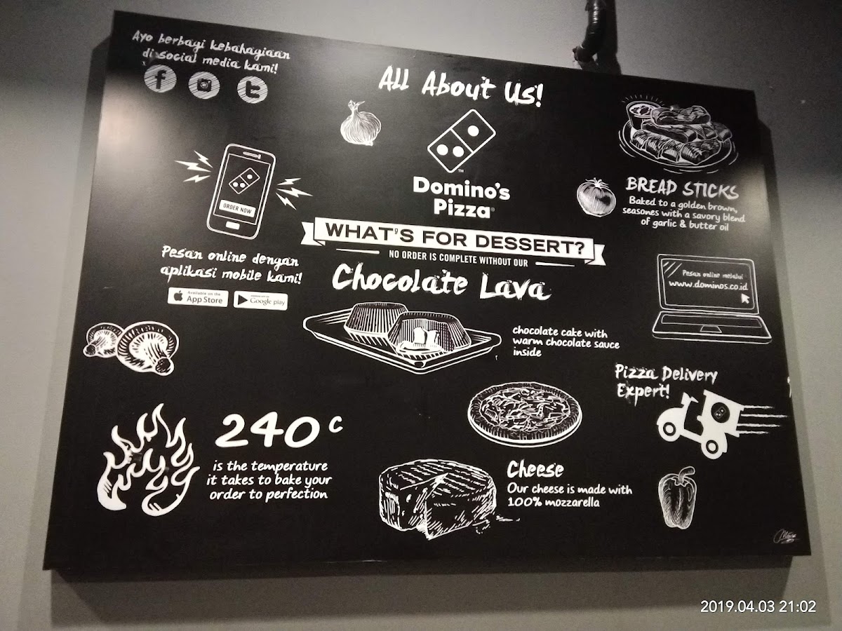 Domino's Pizza Photo Menu 3