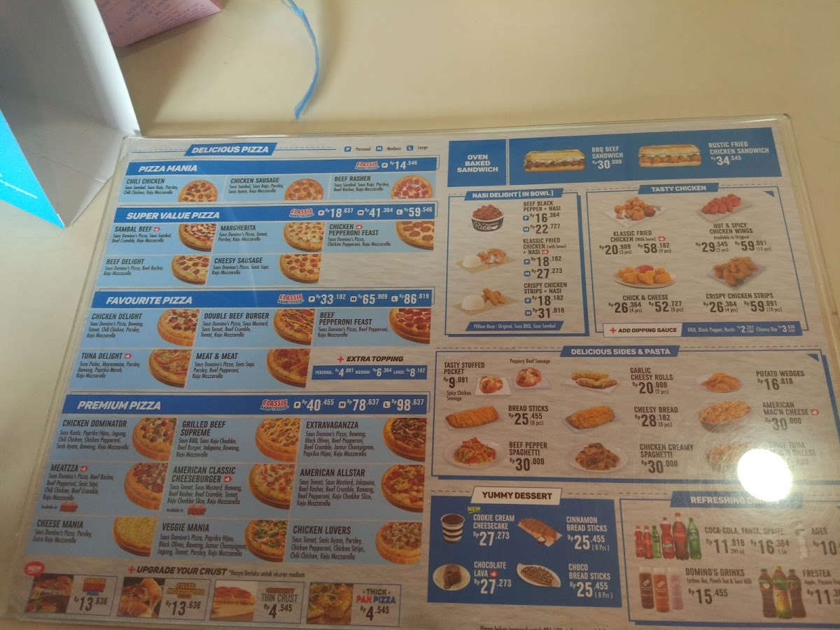 Domino's Pizza Photo Menu 6