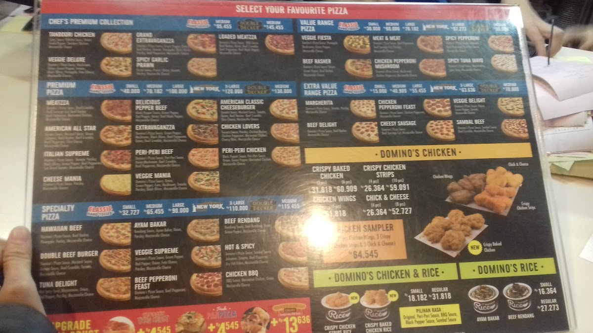 Domino's Pizza Photo Menu 7