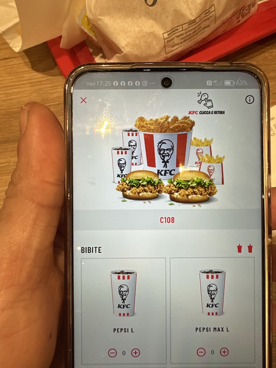 KFC Photo Menu 5