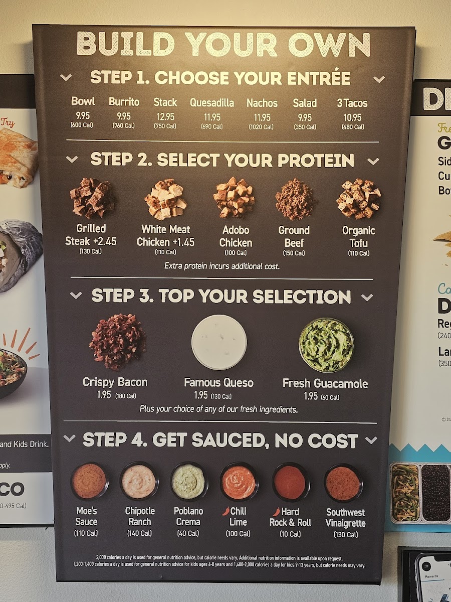 Moe's Southwest Grill Photo Menu 2