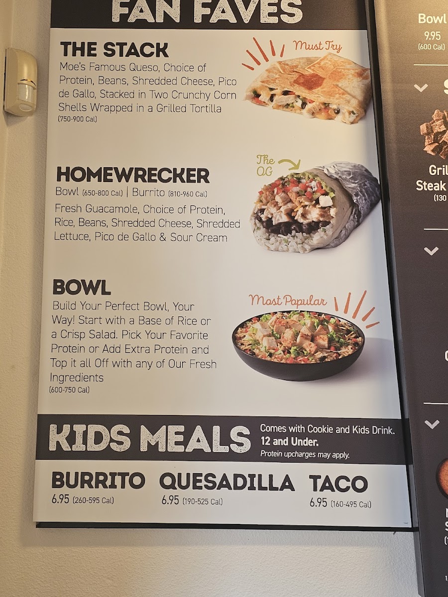 Moe's Southwest Grill Photo Menu 3