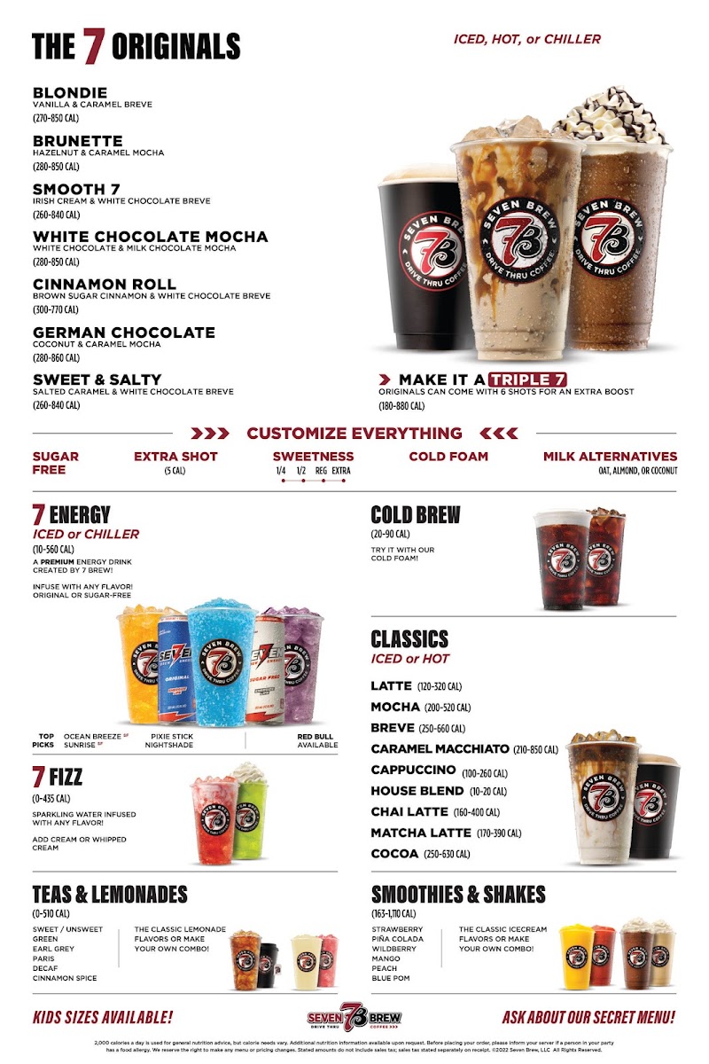 7 Brew Coffee Photo Menu 1
