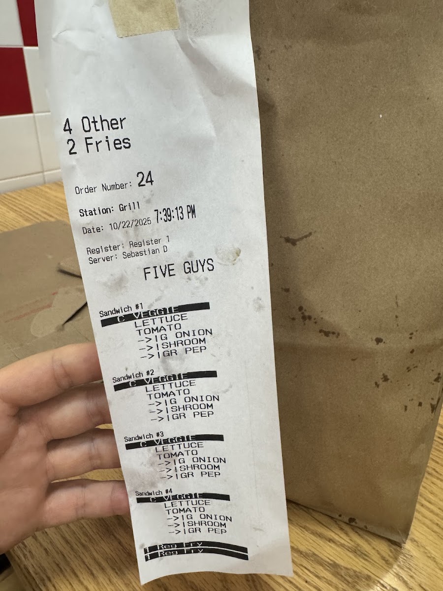 Five Guys Photo Menu 3