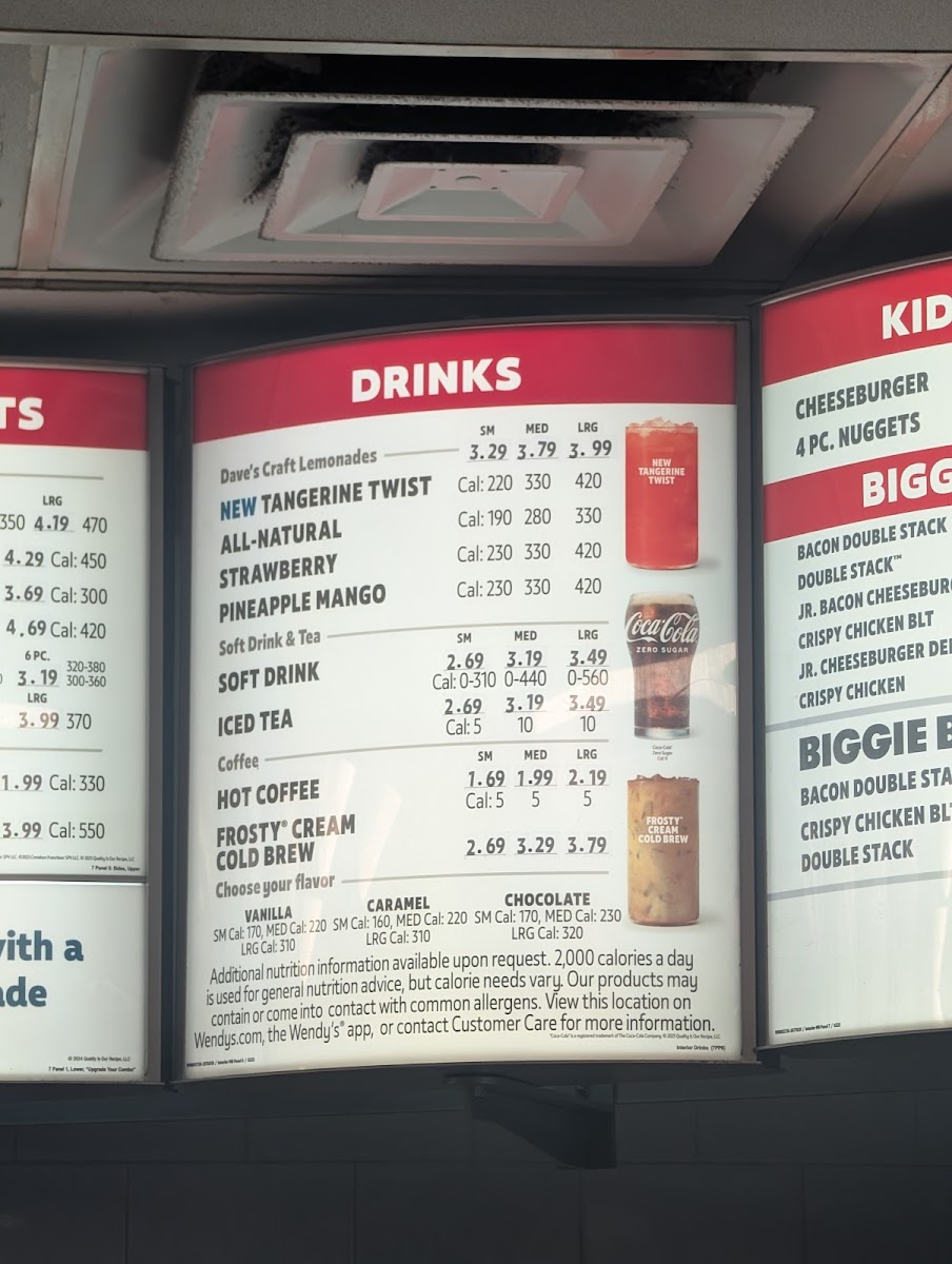 Wendy's Photo Menu 2