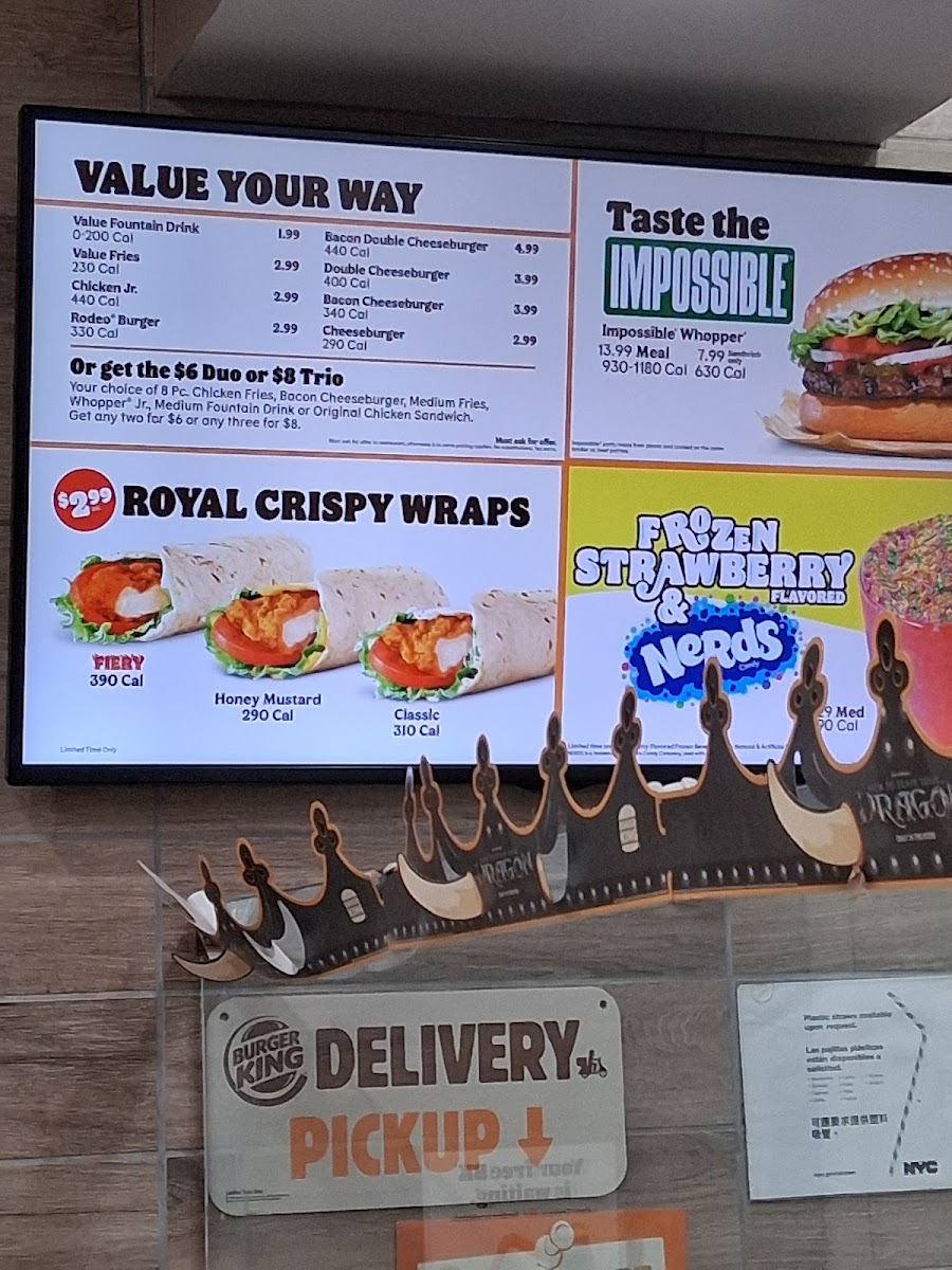 Burger King Photo Menu 1