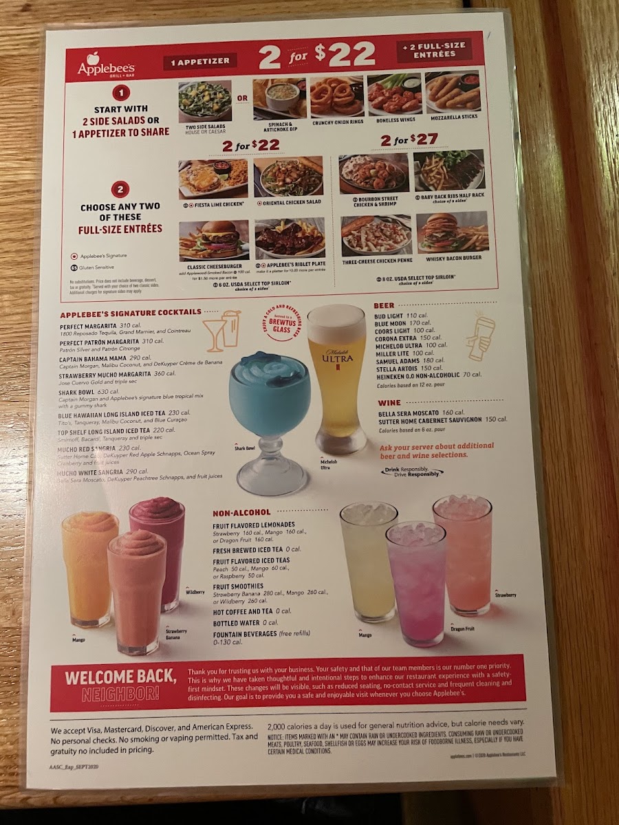 Applebee's Grill + Bar Photo Menu 2