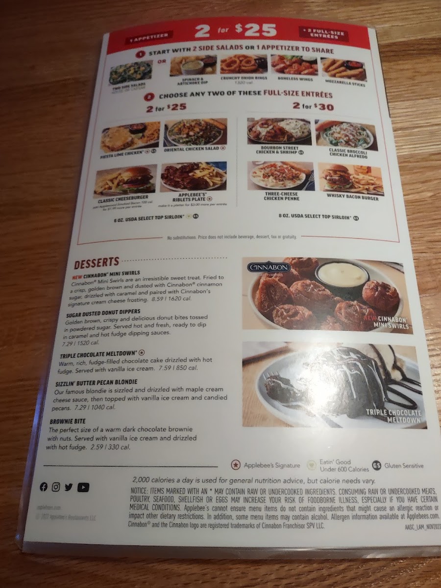 Applebee's Grill + Bar Photo Menu 4