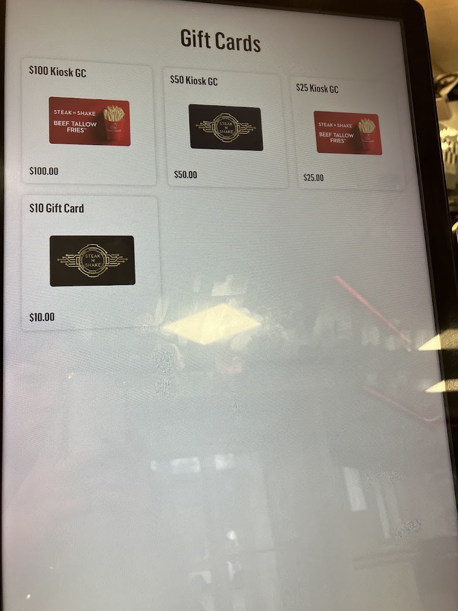 Steak 'n Shake Photo Menu 1