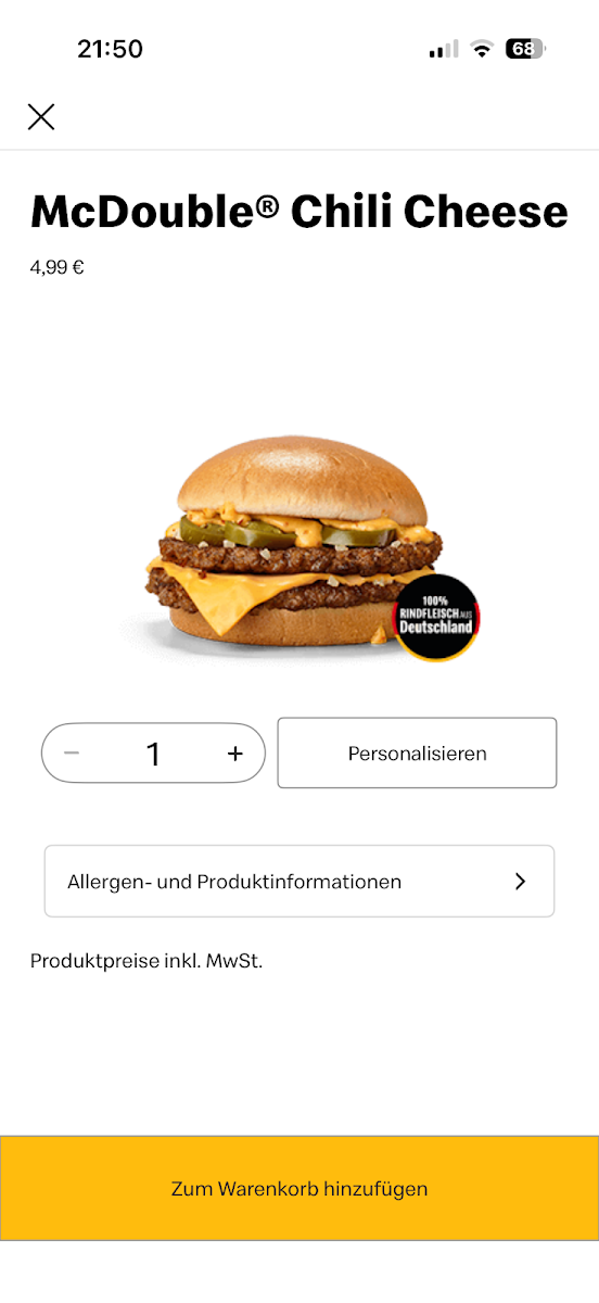 McDonald's Photo Menu 1