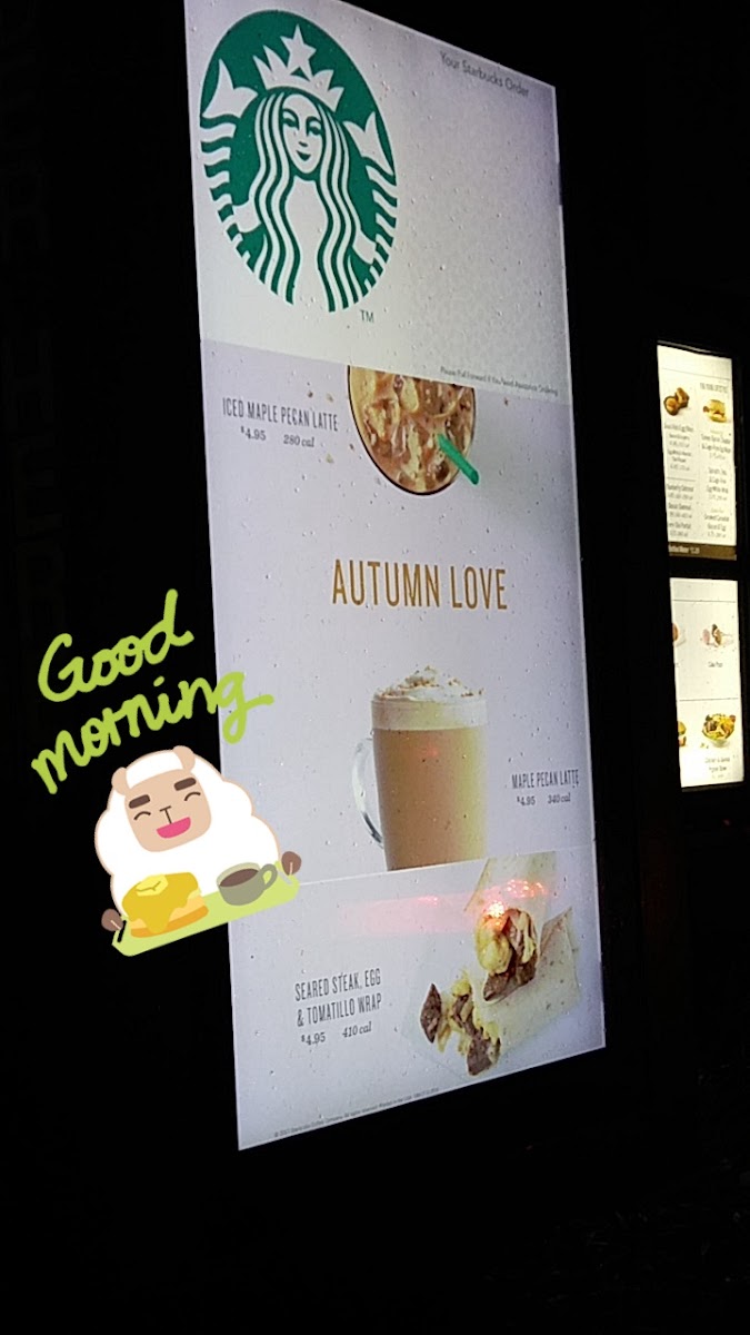 Starbucks Photo Menu 2