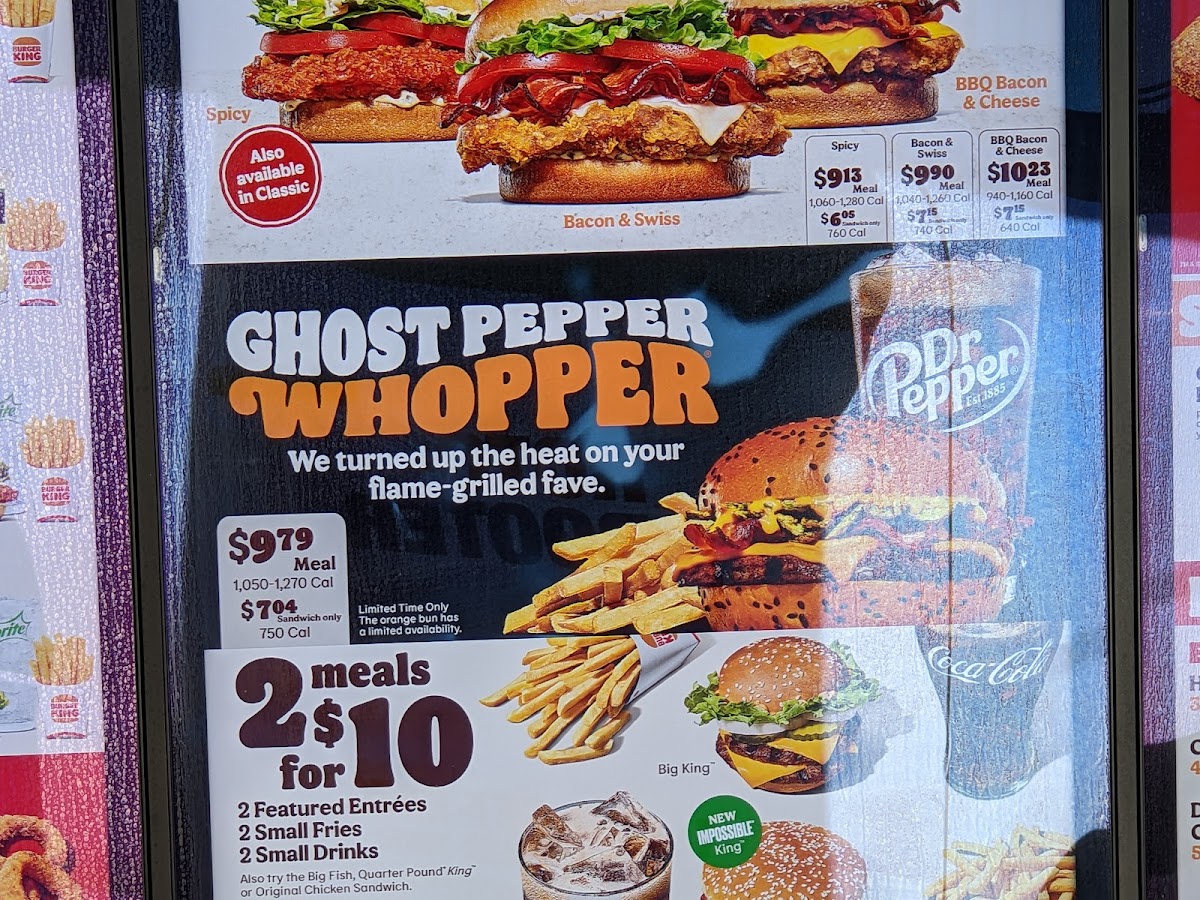 Burger King Photo Menu 1