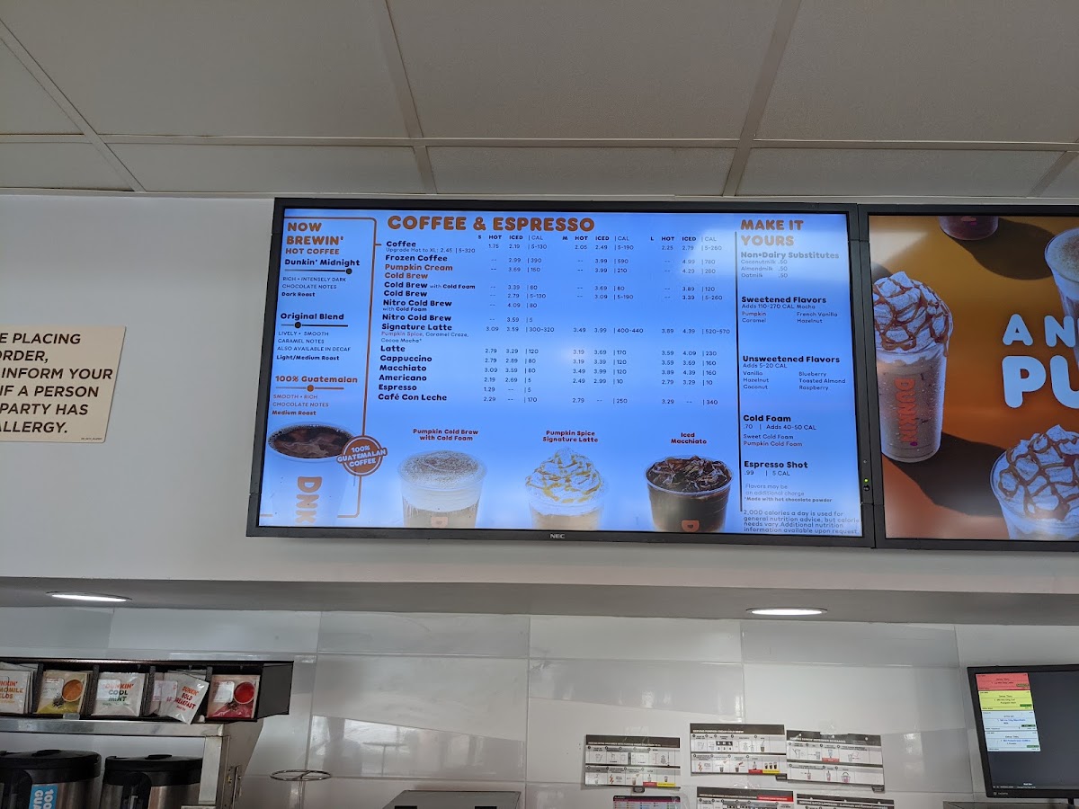 Dunkin' Photo Menu 2