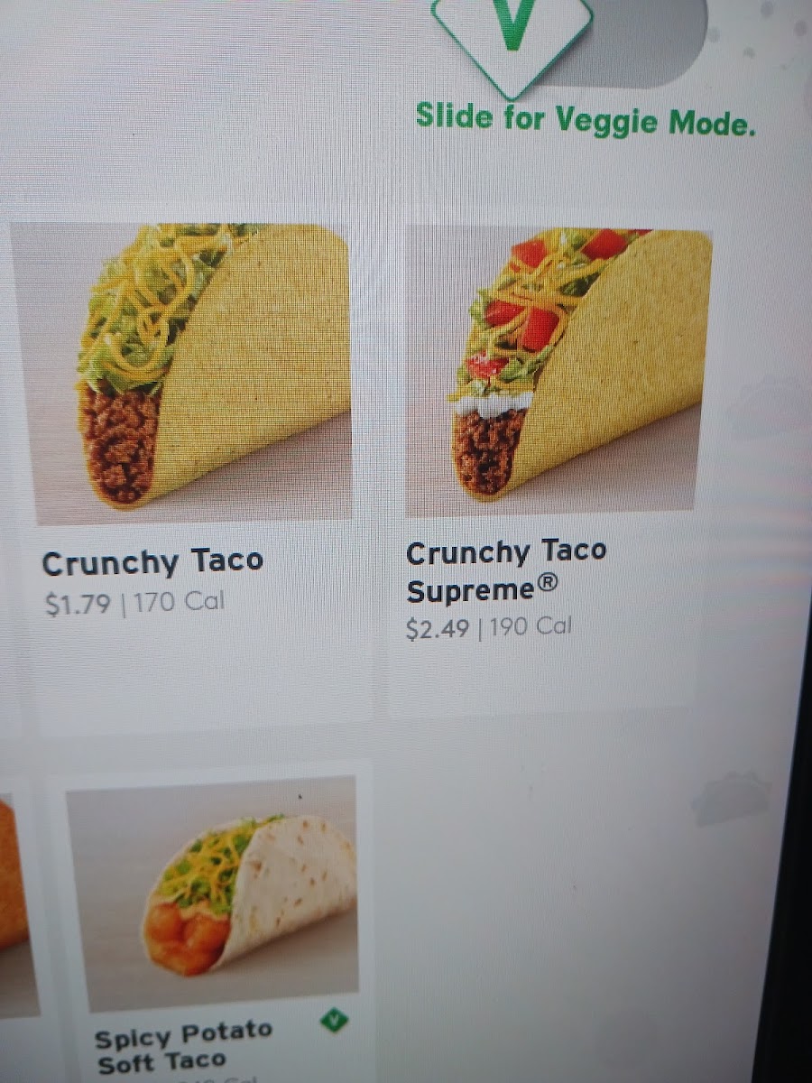 Taco Bell Photo Menu 1