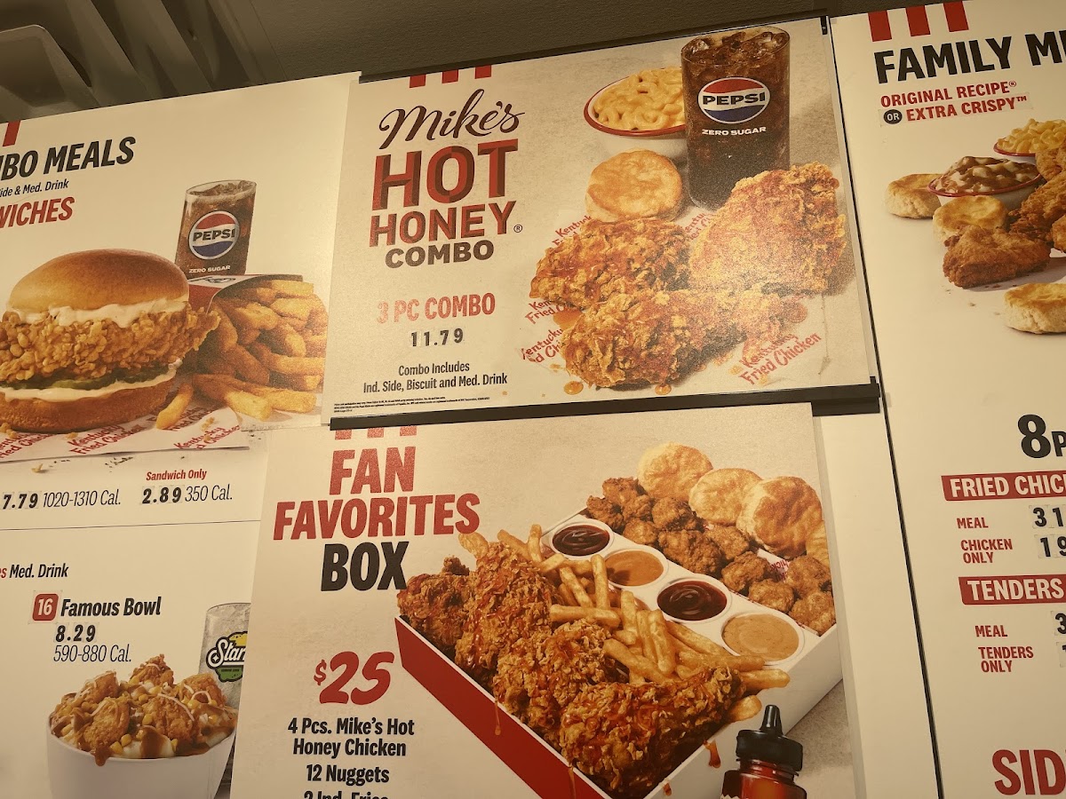KFC Photo Menu 1