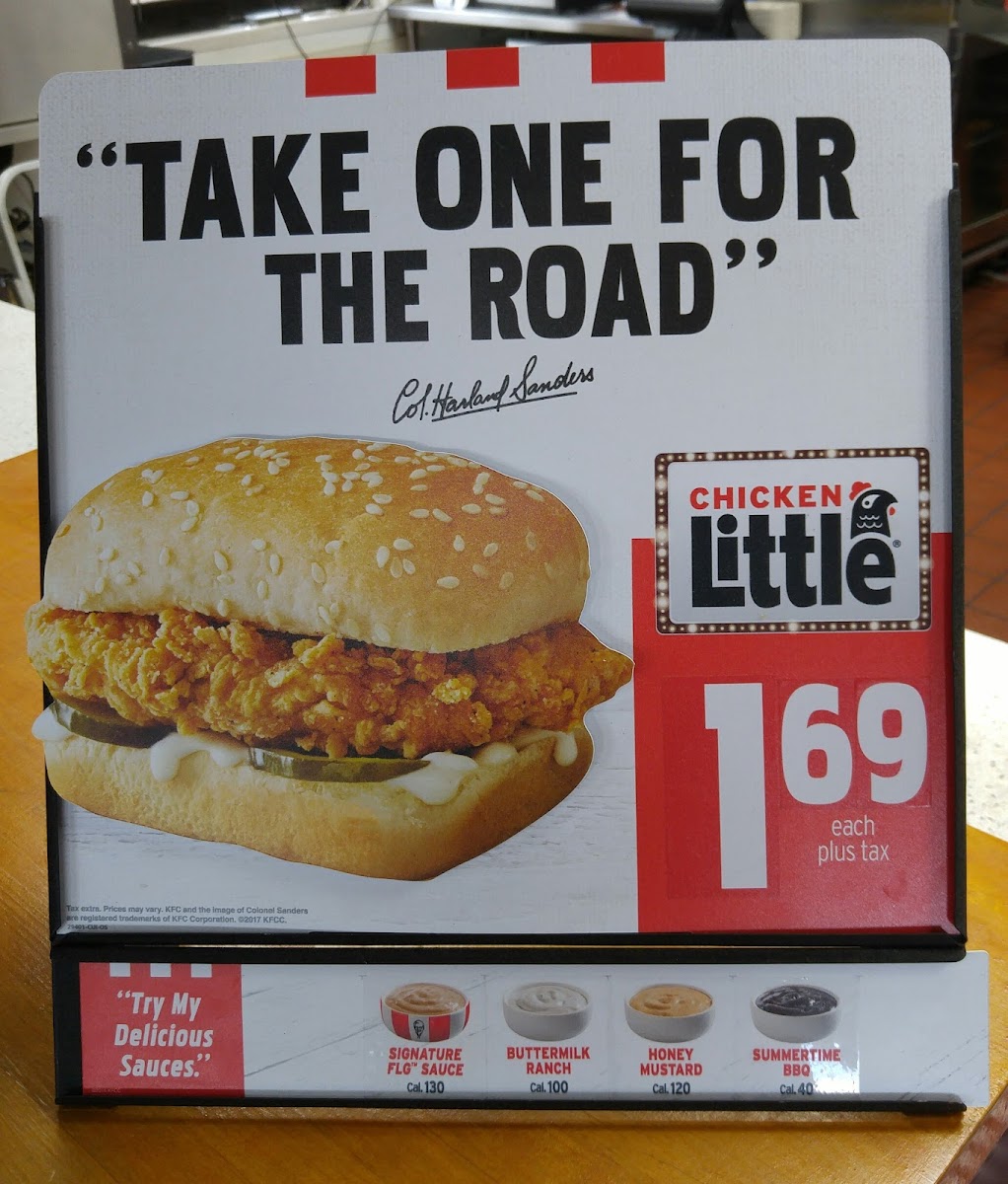 KFC Photo Menu 2
