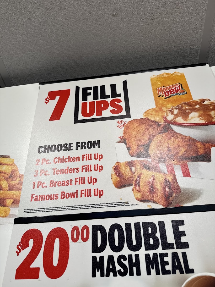 KFC Photo Menu 3
