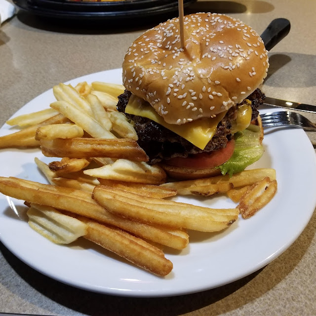 Double Cheeseburger and Fries