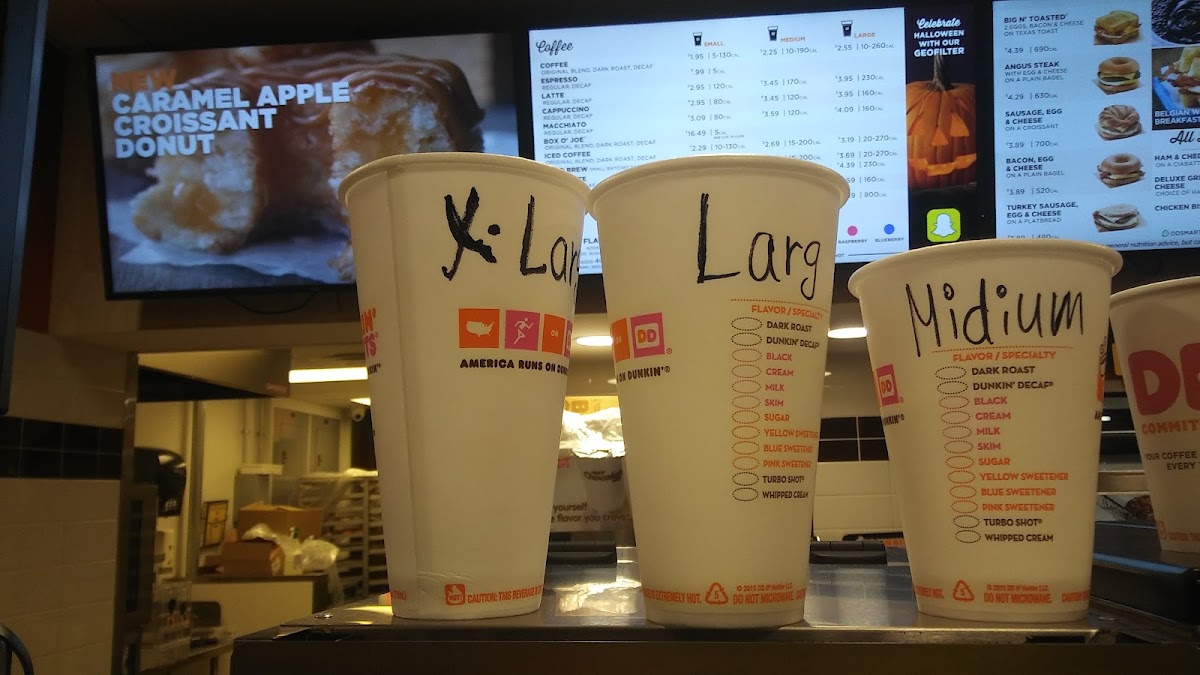 Dunkin' Photo Menu 1