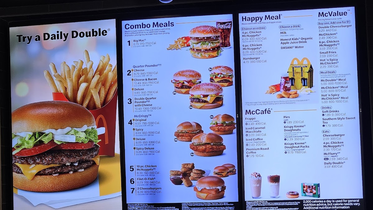 McDonald's Photo Menu 2