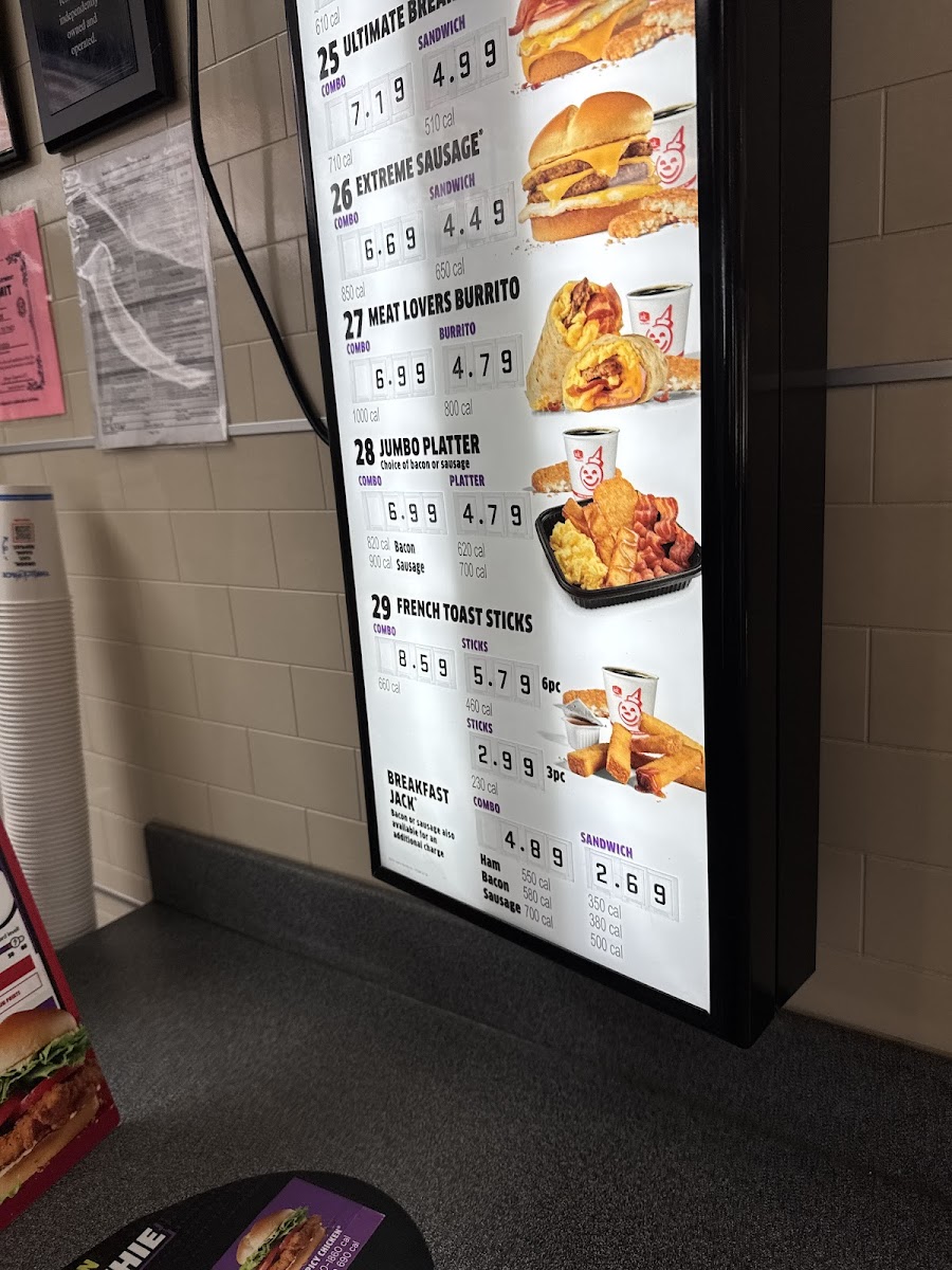 Jack in the Box Photo Menu 2