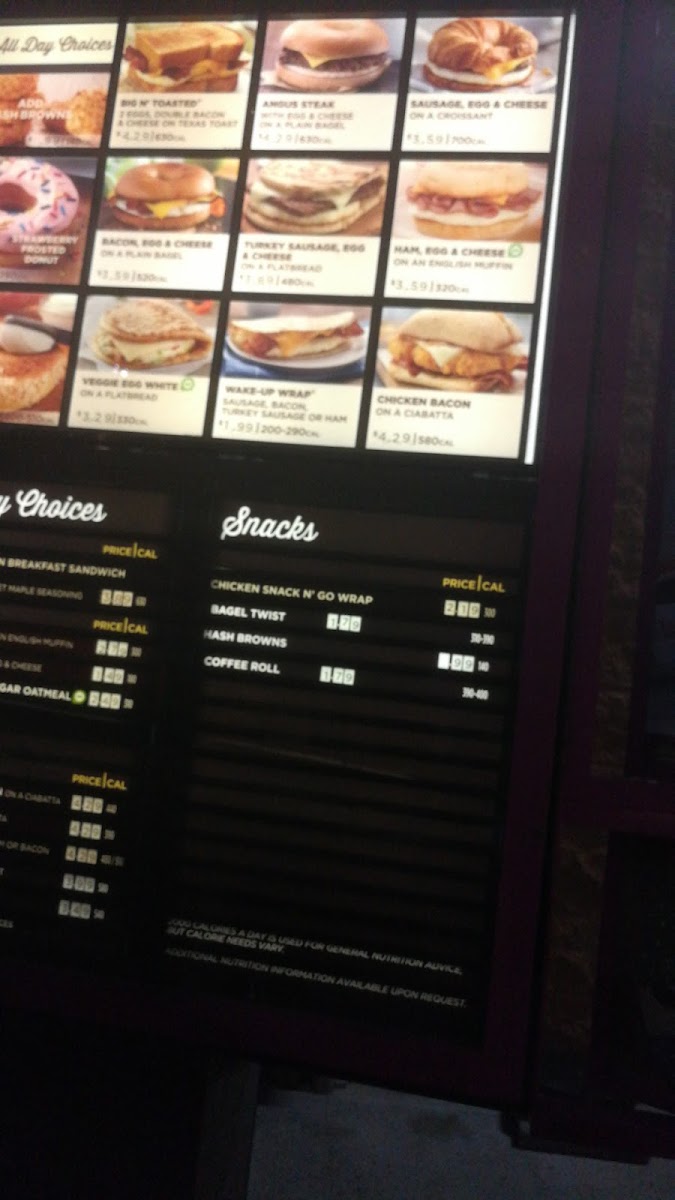 Dunkin' Photo Menu 1