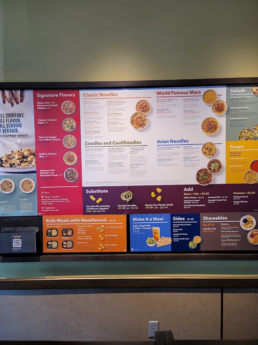 Noodles and Company Photo Menu 1
